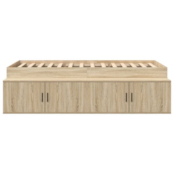 vidaXL Κρεβάτι Αποθήκευσης Sonoma Oak 90x190 εκ.