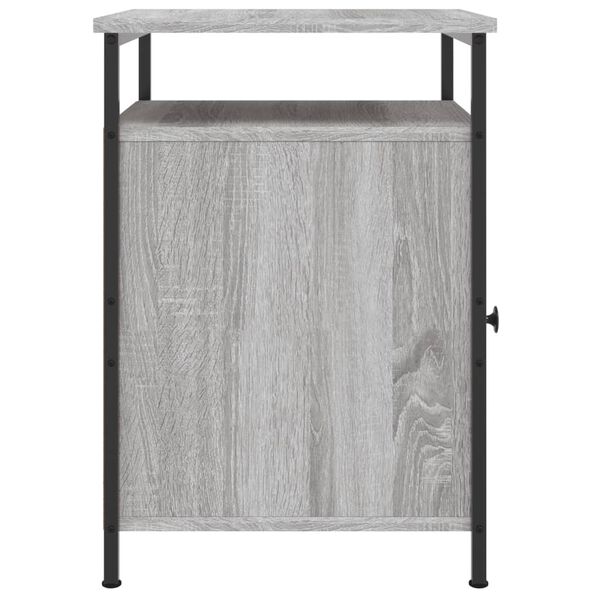 vidaXL Κομοδίνα 2 τεμ. Γκρι Sonoma 40x42x60εκ. από Επεξεργασμένο Ξύλο