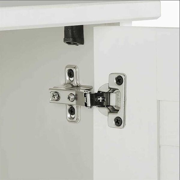 vidaXL Σετ Επίπλων Μπάνιου με ράφι 2 pcs Λευκό αντικέ 37 x 34 x 80 εκ