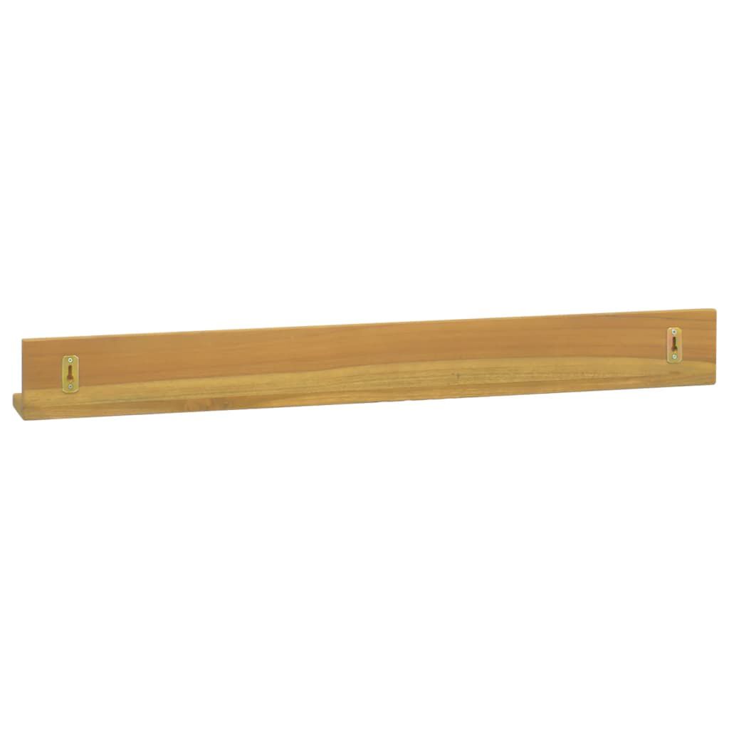 vidaXL Ράφια Τοίχου 2 τεμ. 90 x 10 x 10 εκ. από Μασίφ Ξύλο Teak