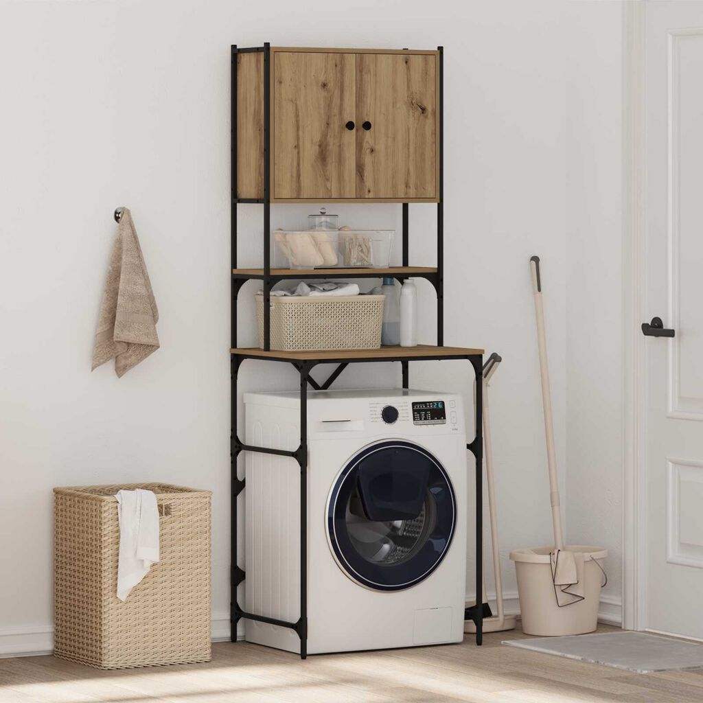 vidaXL Ντουλάπα Πλυντηρίου Μασίφ Δρυός 68x48,5x194 εκ.