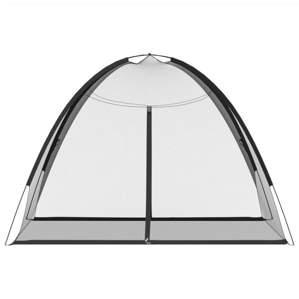 vidaXL Κουνουπιέρα Mongolia με Πόρτες 200Δίχτυ Μαύρη 200x150x140 εκ.