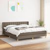 vidaXL &Kappa;&rho;&epsilon;&beta;ά&tau;&iota; Boxspring &mu;&epsilon; &Sigma;&tau;&rho;ώ&mu;&alpha; Taupe 160x200 &epsilon;&kappa;. &Upsilon;&phi;&alpha;&sigma;&mu;ά&tau;&iota;&nu;&omicron;