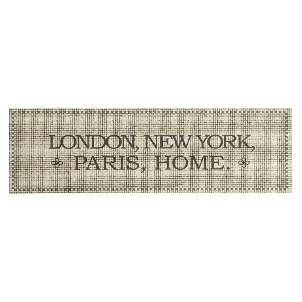 vidaXL Χαλί Κουζίνας Πλενόμενο Σχέδιο Capital Home 45x150 εκ. Βελούδο