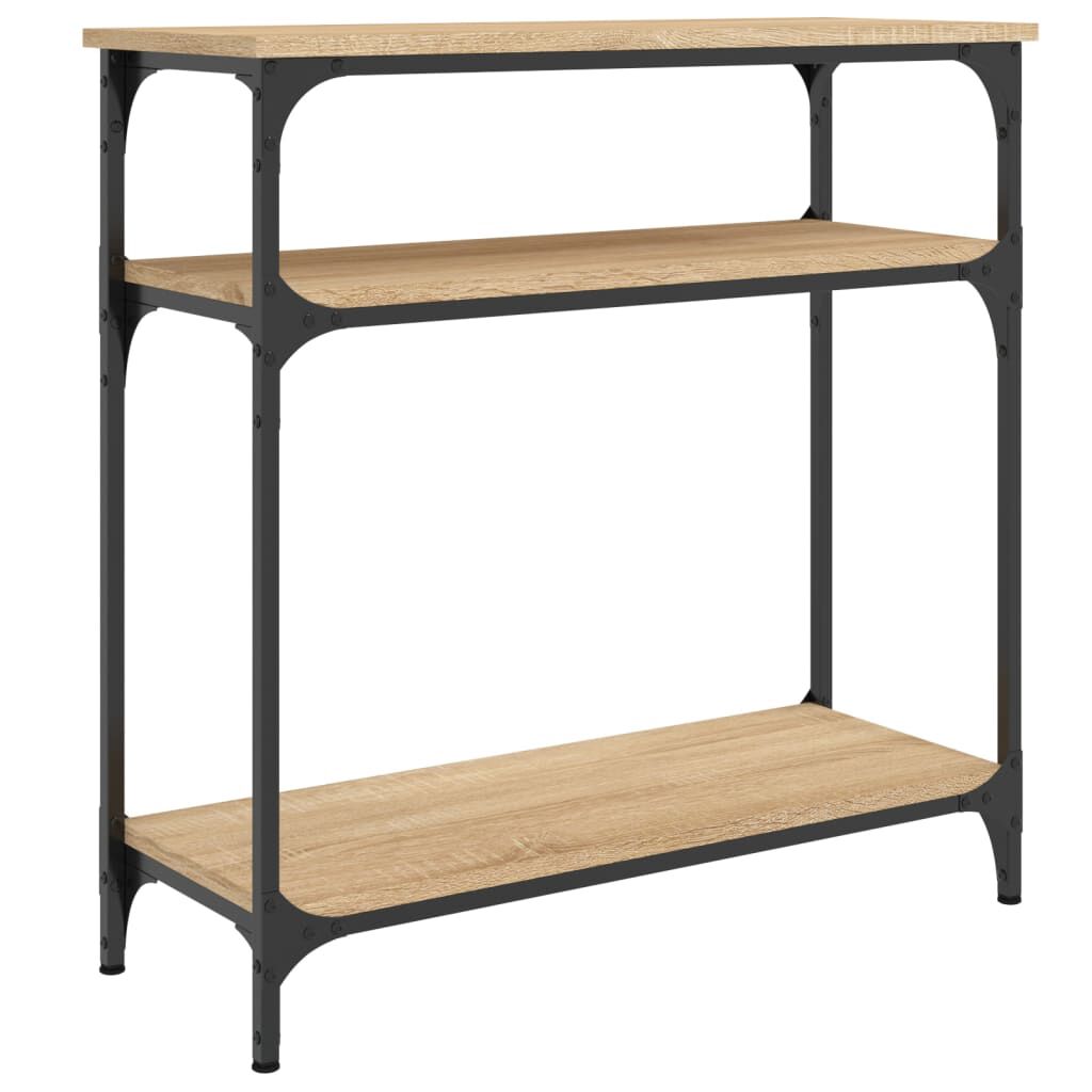 vidaXL Τραπέζι Κονσόλα Sonoma Δρυς 75x29x75 εκ. Επεξεργασμένο Ξύλο