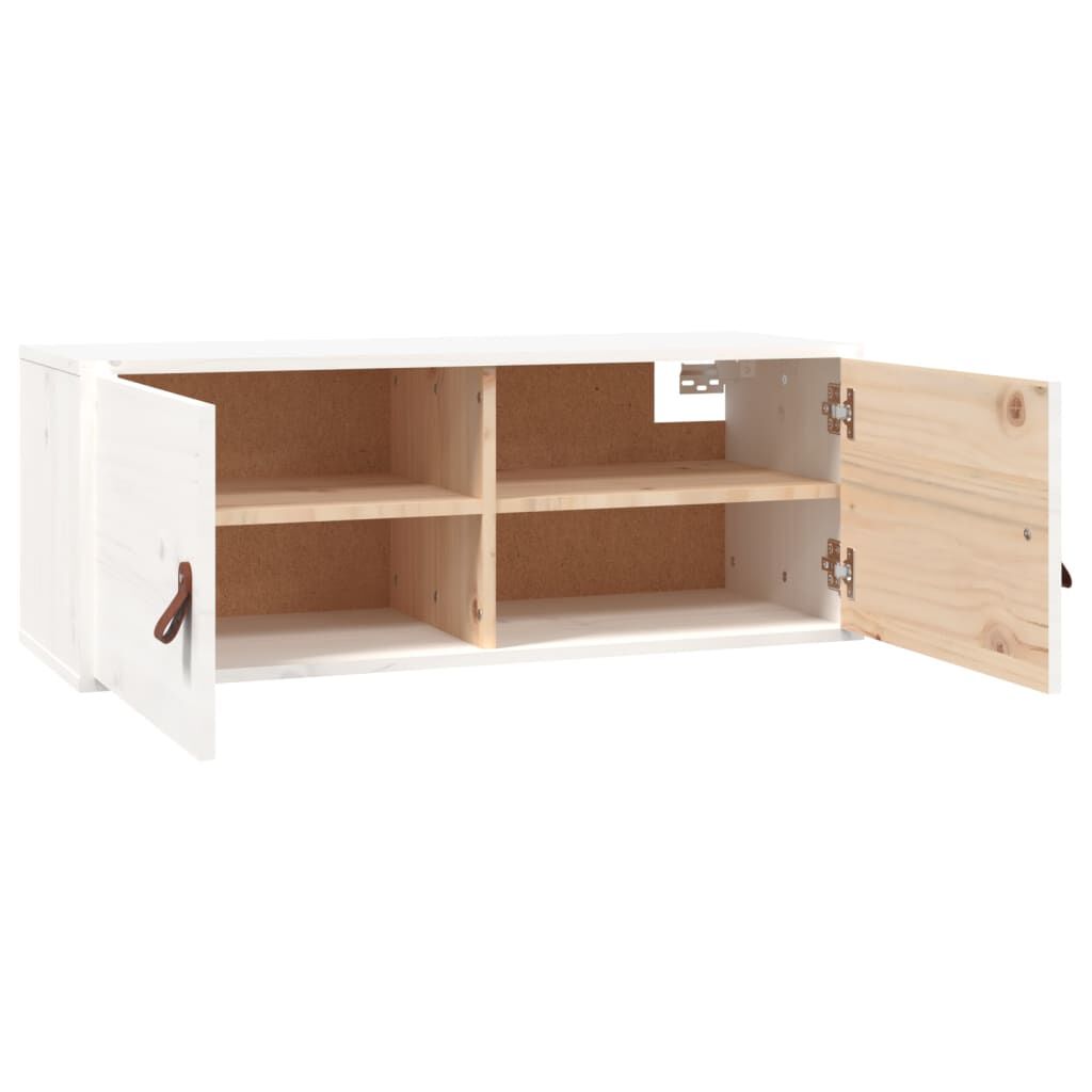 vidaXL Ντουλάπια Τοίχου 2 τεμ. 80 x 30 x 30 εκ. από Μασίφ Ξύλο Πεύκου