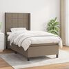 vidaXL &Kappa;&rho;&epsilon;&beta;ά&tau;&iota; Boxspring &mu;&epsilon; &Sigma;&tau;&rho;ώ&mu;&alpha; Taupe 80x200 &epsilon;&kappa;. &Upsilon;&phi;&alpha;&sigma;&mu;ά&tau;&iota;&nu;&omicron;