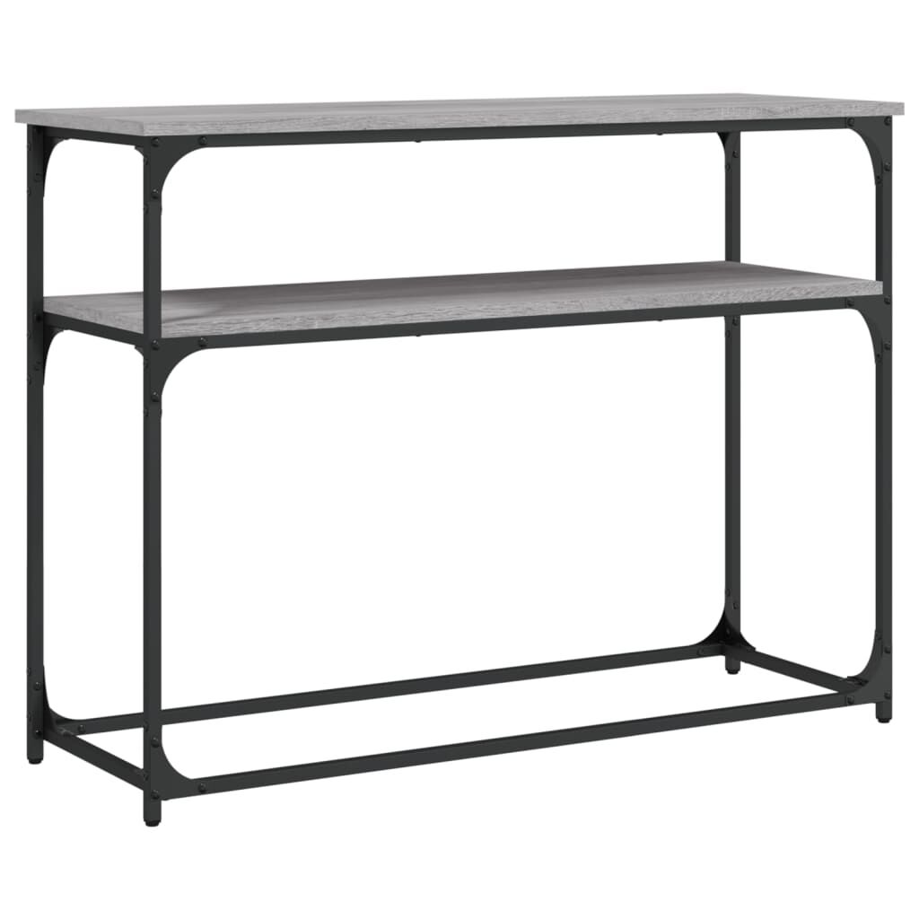 vidaXL Τραπέζι Κονσόλα Γκρι Sonoma 100x35,5x75 εκ. Επεξεργασμένο Ξύλο