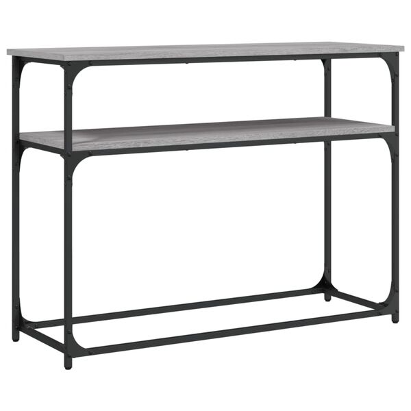 vidaXL Τραπέζι Κονσόλα Γκρι Sonoma 100x35,5x75 εκ. Επεξεργασμένο Ξύλο