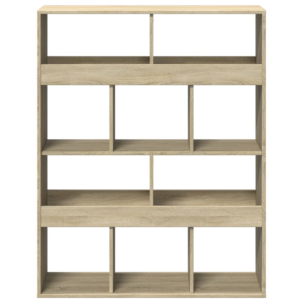 vidaXL Βιβλιοθήκη Sonoma Δρυς 100x33x125,5 εκ. από Επεξεργασμένο Ξύλο