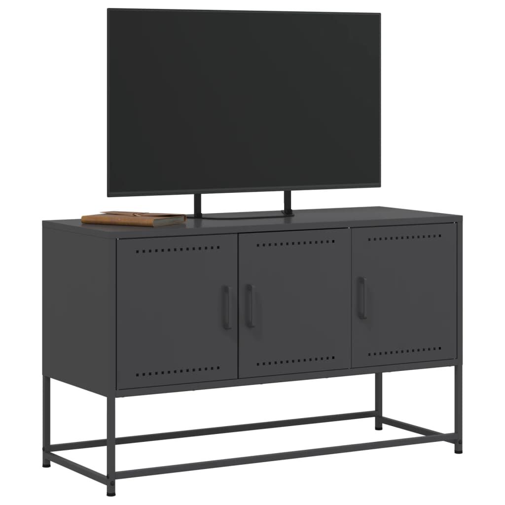 vidaXL Έπιπλο Τηλεόρασης Μαύρο 100,5x39x60,5 εκ. Ατσάλινο