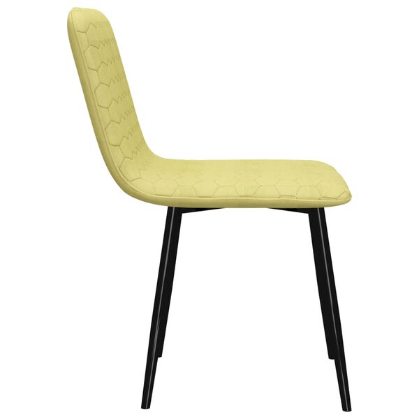 vidaXL Καρέκλες Τραπεζαρίας 2 τεμ Πράσινες Υφασμάτινες