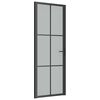 vidaXL &Epsilon;&sigma;&omega;&tau;&epsilon;&rho;&iota;&kappa;ή &Pi;ό&rho;&tau;&alpha; 76x201,5 &epsilon;&kappa;. &Mu;&alpha;ύ&rho;&omicron; &Mu;&alpha;&tau; &Gamma;&upsilon;&alpha;&lambda;ί &kappa;&alpha;&iota; &Alpha;&lambda;&omicron;&upsilon;&mu;ί&nu;&iota;&omicron;