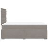 vidaXL Κρεβάτι Boxspring με Στρώμα Taupe 120x200 εκ. Υφασμάτινο