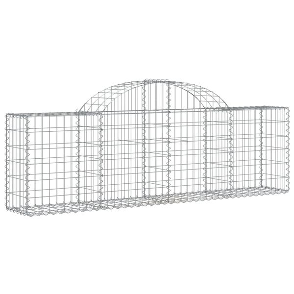 vidaXL Συρματοκιβώτια Τοξωτά 50 τεμ. 200x30x60/80 εκ. Γαλβαν. Ατσάλι