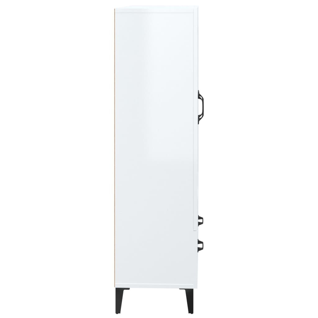 vidaXL Ντουλάπα Γυαλιστερό Λευκό 70x31x115 εκ. από Επεξεργασμένο Ξύλο
