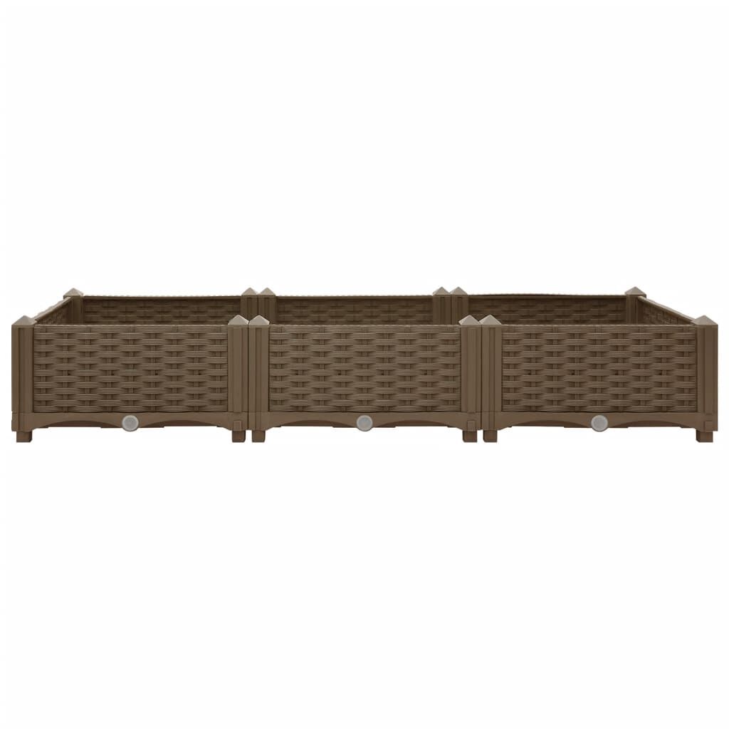 vidaXL Ζαρντινιέρα 120 x 40 x 23 εκ. από Πολυπροπυλένιο