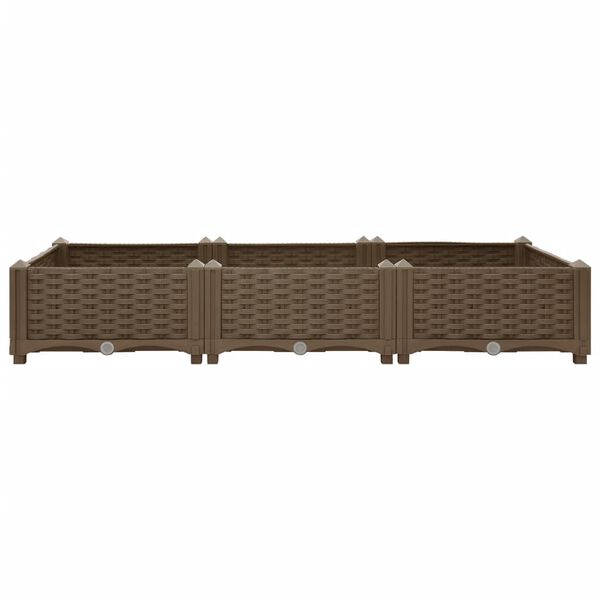 vidaXL Ζαρντινιέρα 120 x 40 x 23 εκ. από Πολυπροπυλένιο