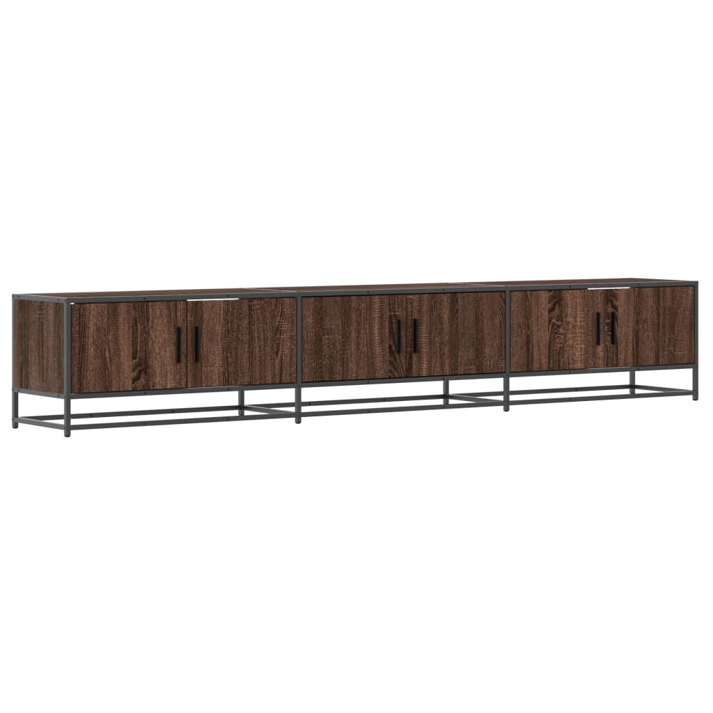 vidaXL Έπιπλο Τηλεόρασης Καφέ Δρυς 240x35x41 εκ. Επεξεργασμένο Ξύλο