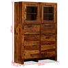 vidaXL Μπουφές Ψηλός 100 x 35 x 140 εκ. από Μασίφ Ξύλο Ακακίας