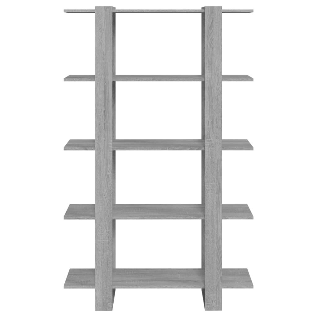 vidaXL Βιβλιοθήκη/Διαχωριστικό Χώρου Γκρι Sonoma 100 x 30 x 160 εκ.