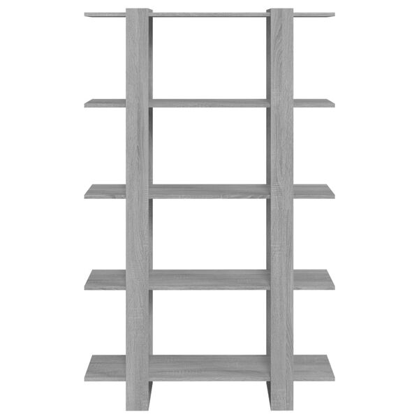 vidaXL Βιβλιοθήκη/Διαχωριστικό Χώρου Γκρι Sonoma 100 x 30 x 160 εκ.