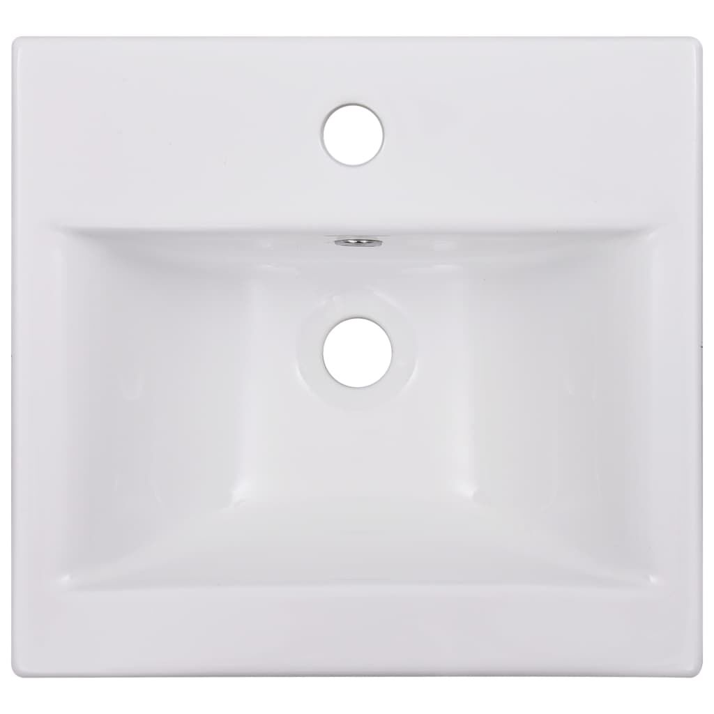 vidaXL Νιπτήρας Ένθετος Λευκός 42 x 39 x 18 εκ. Κεραμικός
