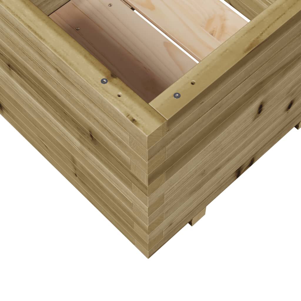 vidaXL Ζαρντινιέρα Κήπου 60x60x49,5 εκ. από Εμποτισμένο Ξύλο Πεύκου