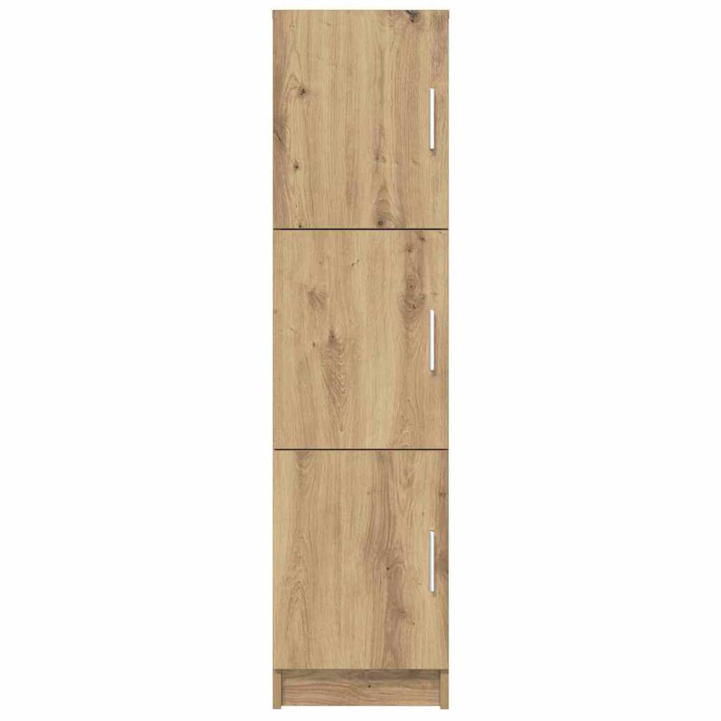 vidaXL Ψηλή Ντουλάπα artisan δρυς 31,5 x 32 x 124 εκ