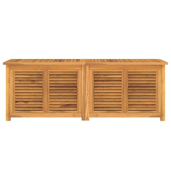 vidaXL Μπαούλο Αποθήκευσης Κήπου με Τσάντα 150x50x55εκ Μασίφ Ξύλο Teak