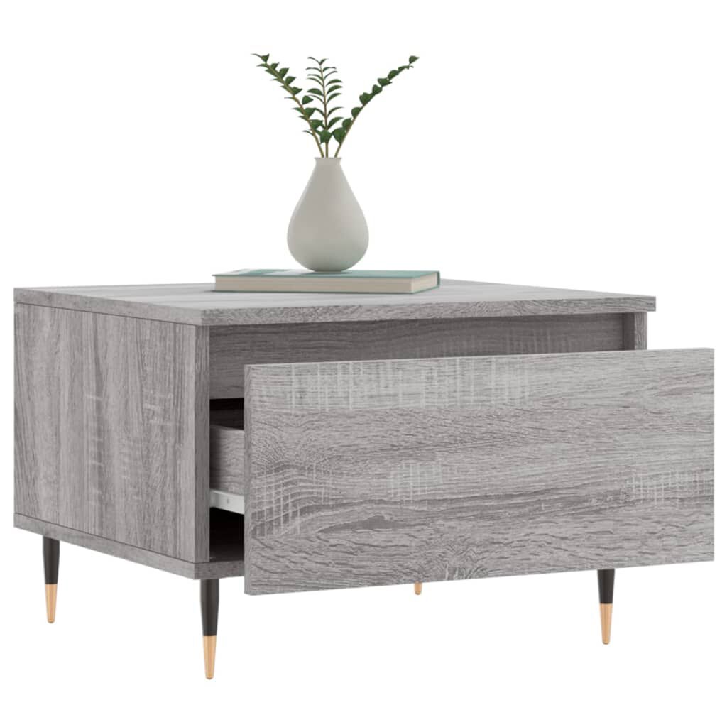 vidaXL Τραπέζι Σαλονιού Γκρι Sonoma 50x46x35 εκ. Επεξεργασμένο Ξύλο