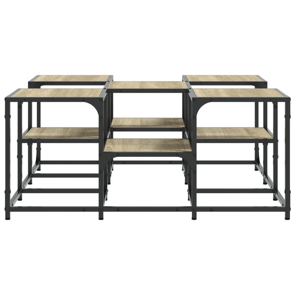 vidaXL Τραπεζάκι Σαλονιού Sonoma Δρυς 91x91x40 εκ. Επεξεργασμένο Ξύλο