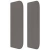vidaXL Κρεβάτι Boxspring με Στρώμα Γκρι 180x200 εκ. Συνθετικό Δέρμα