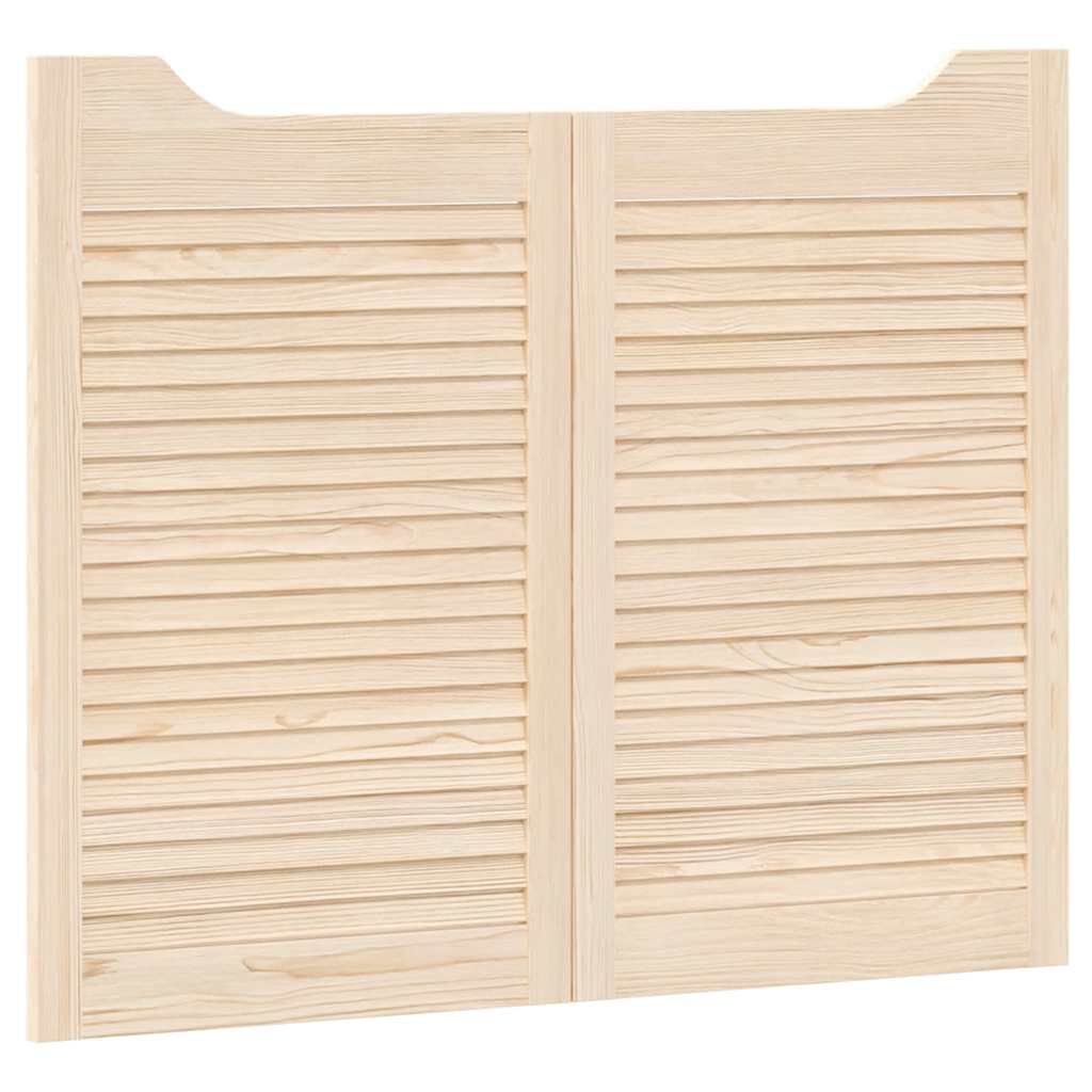 vidaXL Swing Doors Louvred Design 1-Pair 80x100 cm μασίφ ξύλο πεύκο