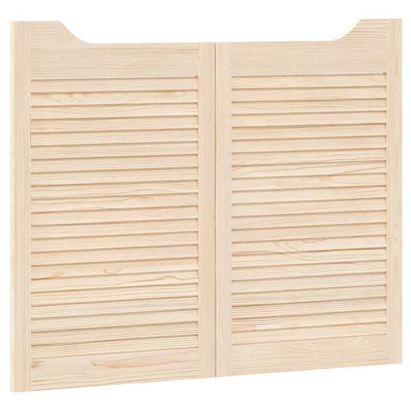 vidaXL Swing Doors Louvred Design 1-Pair 80x100 cm μασίφ ξύλο πεύκο