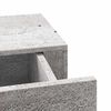 vidaXL Ράφι Επιτοίχιο με Συρτάρι Γκρι Σκυρ. 60 x 23,5 x 10 εκ. από MDF