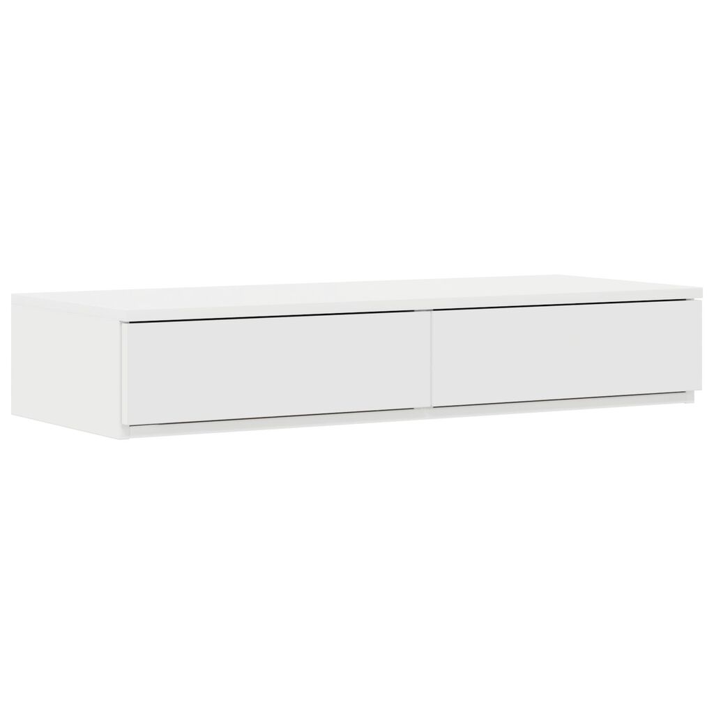 vidaXL Κιβώτια Κρεβατιών Λευκού Χρώματος 100x36,5x16,5 εκ. Φτιαγμένα από Ξύλο