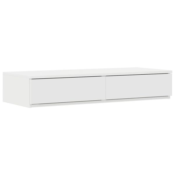 vidaXL Κιβώτια Κρεβατιών Λευκού Χρώματος 100x36,5x16,5 εκ. Φτιαγμένα από Ξύλο
