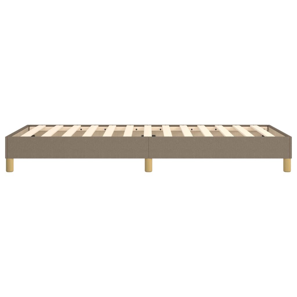 vidaXL Σκελετός Κρεβατιού Χωρίς Στρώμα Taupe 90x200 εκ. Υφασμάτινο