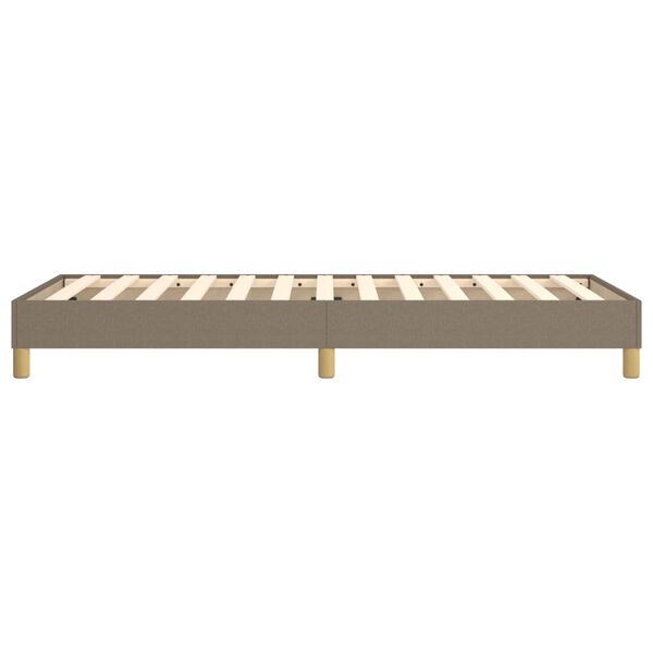 vidaXL Σκελετός Κρεβατιού Χωρίς Στρώμα Taupe 90x200 εκ. Υφασμάτινο