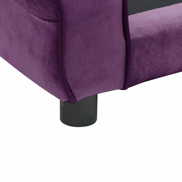 vidaXL Καναπές - Κρεβάτι Σκύλου Μπορντό 72 x 45 x 30 εκ. Βελουτέ
