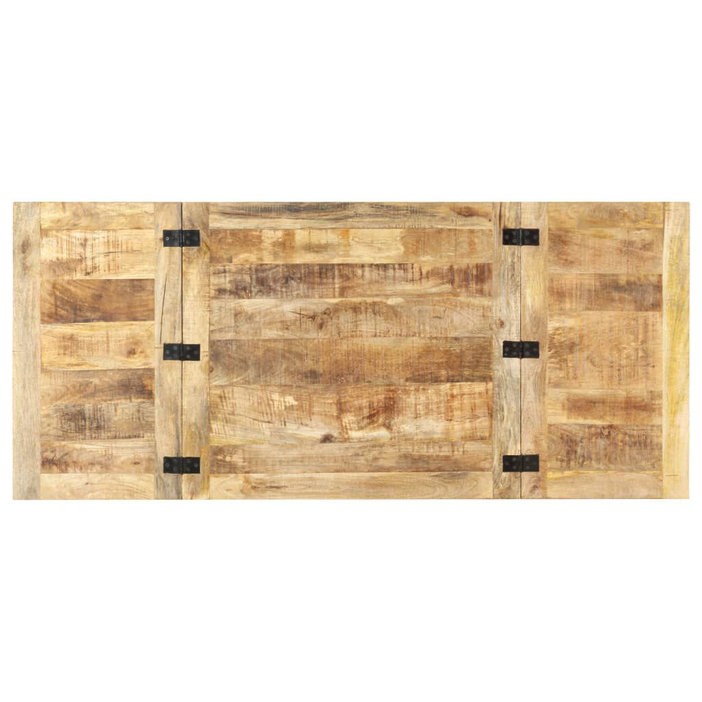 vidaXL Τραπέζι Σαλονιού Επεκτεινόμενο 160x70x45 εκ. Μασίφ Ξύλο Μάνγκο