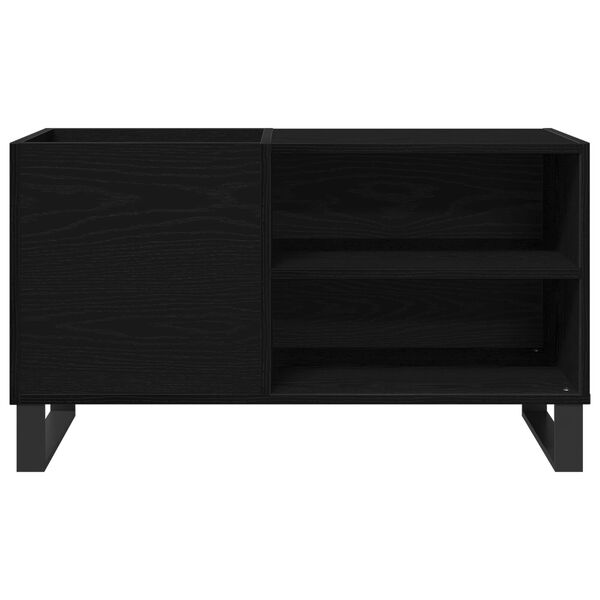 vidaXL Μαύρη Ντουλάπα Δίσκων από Σφένδαμο 84,5x38x48 εκ. Κατεργασμένο Ξύλο
