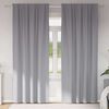 vidaXL Κουρτίνες 2 pcs Ανοιχτό γκρι 245x140εκ. Πολυεστέρας