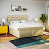 vidaXL &Kappa;&rho;&epsilon;&beta;ά&tau;&iota; Boxspring &mu;&epsilon; &Sigma;&tau;&rho;ώ&mu;&alpha; &Kappa;&rho;&epsilon;&mu; 200x200 &epsilon;&kappa;. &Upsilon;&phi;&alpha;&sigma;&mu;ά&tau;&iota;&nu;&omicron;