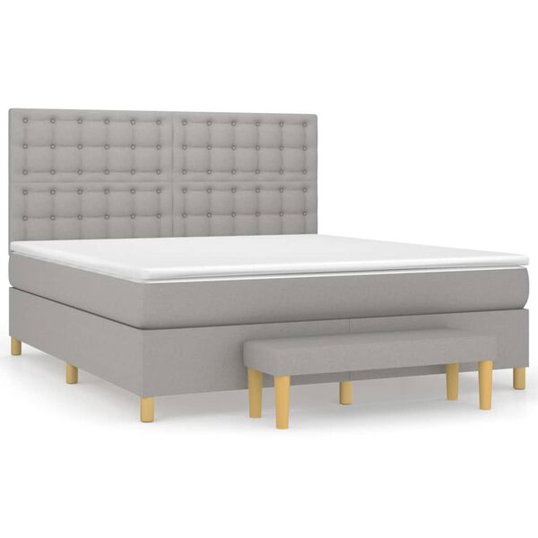 vidaXL &Kappa;&rho;&epsilon;&beta;ά&tau;&iota; Boxspring &mu;&epsilon; &Sigma;&tau;&rho;ώ&mu;&alpha; &Alpha;&nu;. &Pi;&rho;ά&sigma;&iota;&nu;&omicron; 160x200&epsilon;&kappa; &Upsilon;&phi;&alpha;&sigma;&mu;ά&tau;&iota;&nu;&omicron;