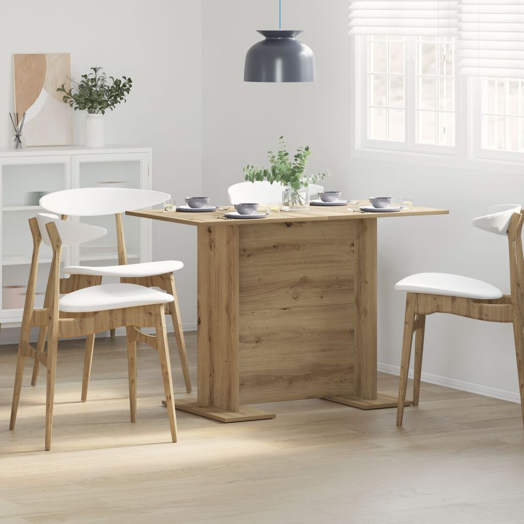 vidaXL Τραπεζαρία Αρτισιανή Δρυς 110x60x75 εκ. από Επεξεργασμένο Ξύλο