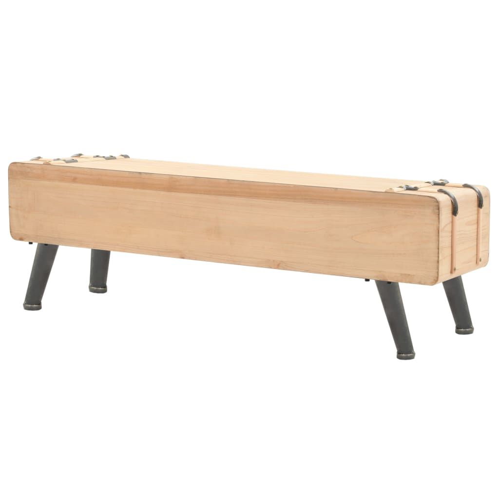 vidaXL Έπιπλο Τηλεόρασης 110 x 33 x 35 εκ. από Μασίφ Ξύλο Ελάτης