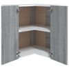 vidaXL Κρεμαστό Γωνιακό Ντουλάπι "Lyon" Γκρι Sonoma 57x57x60 εκ. από Τεχνητό Ξύλο