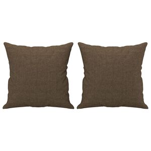 vidaXL Μαξιλάρια Διακοσμητικά 2 τεμ. Καφέ 40 x 40 εκ. Υφασμάτινα